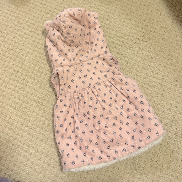 NWOT Teddy Bear Floral Hooded Sherpa Vest - Picture 4 of 4